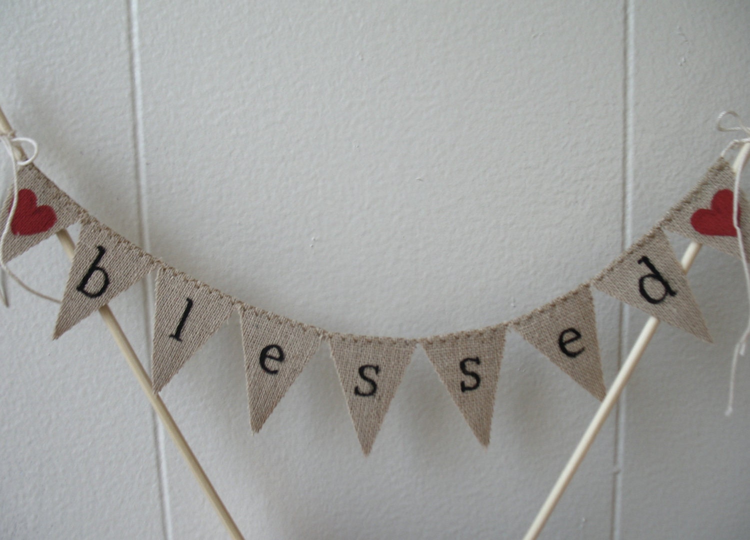 Blessed baker banner, cake banner, baby blessing, wedding cake bunting, cake topper, pie topper