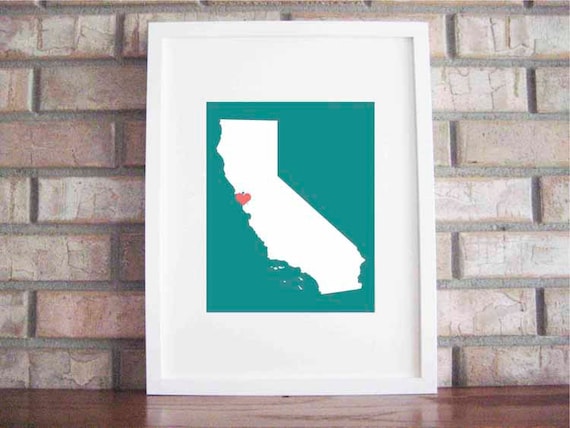 Customize Your Home Is Where The Heart Is State 8x10