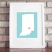 Customize Your Home Is Where The Heart Is State 8x10