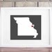 Customize Your Home Is Where The Heart Is State 8x10