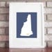 Customize Your Home Is Where The Heart Is - New Hampshire 8x10