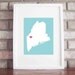 Customize Your Home Is Where The Heart Is - Maine 8x10