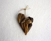 driftwood heart "Valentine " made from natural driftwood ... 12x17 cm..."I love you"...perfect for your coastal home or wedding