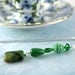 Meadows Green bead bookmark, silver-plated