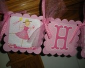 Birthday Banner Pinkalicious Happy Birthday Banner  Matching Tissue Pom Poms Available