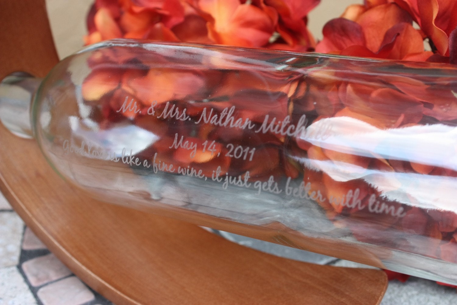 Guest Book Display Message in a Bottle