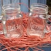 Bride & Groom 16.5 ounce Mason Jars for Toasting