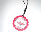 Disney Cars Party Favor Tag - Disney Cars Birthday - Disney Cars Party - Disney Cars - Cars - Disney Cars Theme Birthday