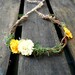 Yellow Newborn Flower Crown