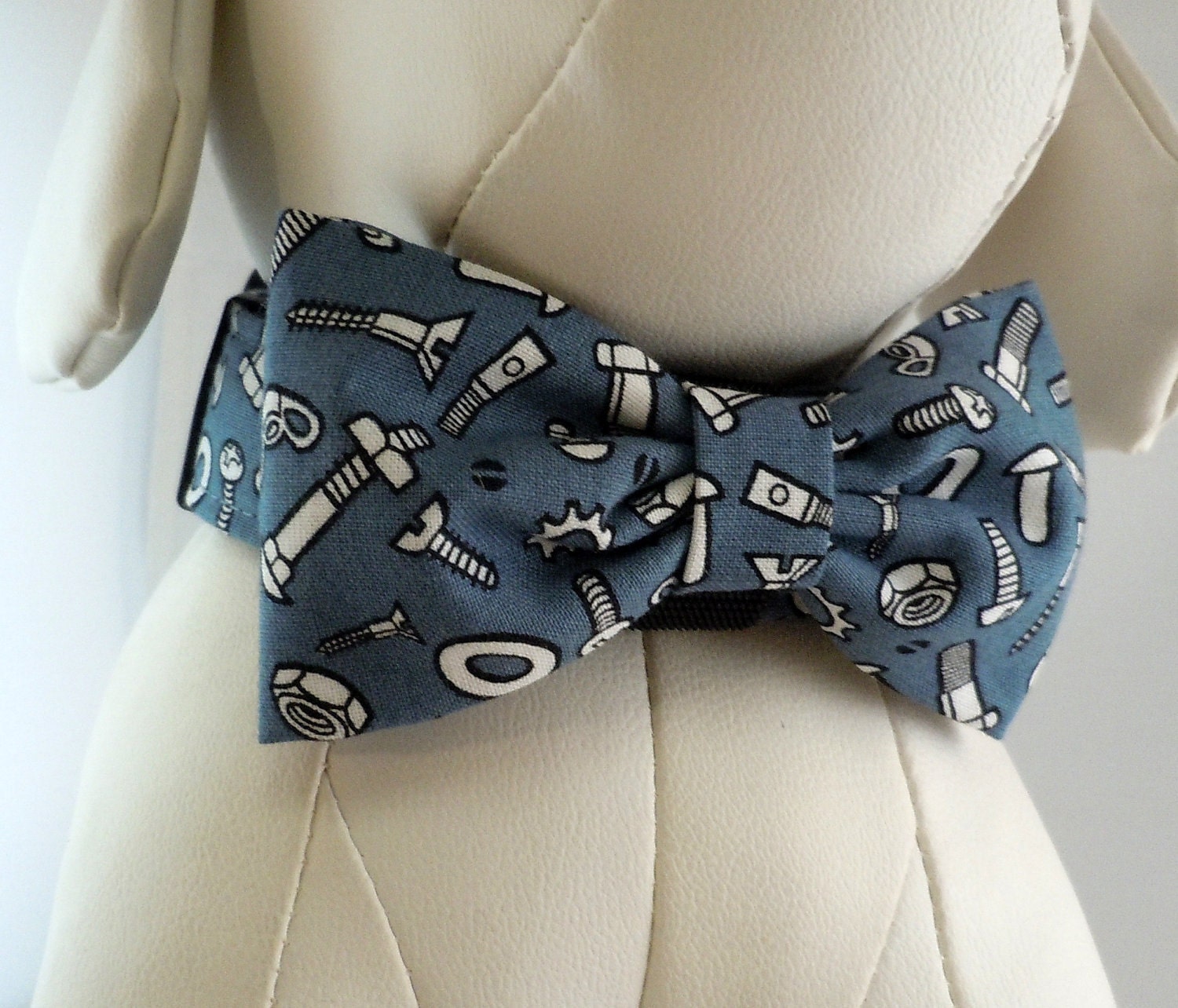 Dog Collar Set with Flower or Bow Tie  - Pick Any Fabric in Shop