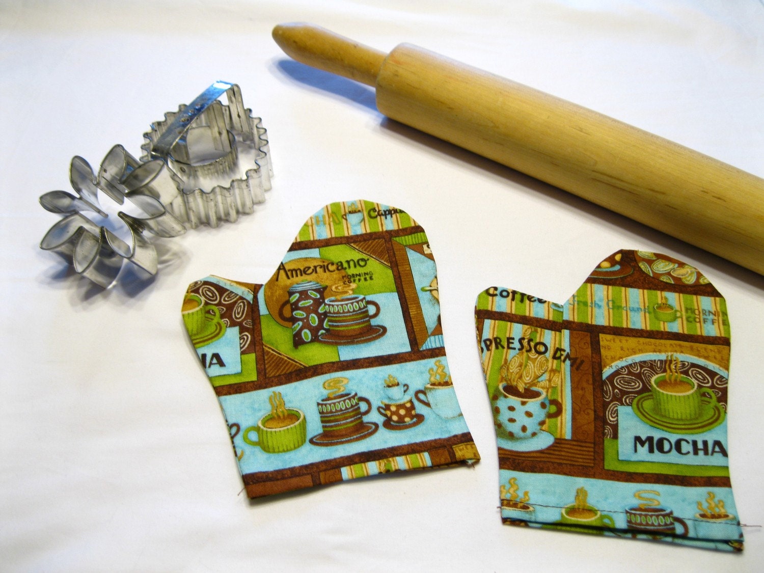 Coffee Cups Child Toy Oven Mitts for pretend play
