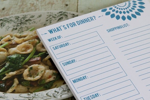 A5 Meal Planner Notepad - 50 pages