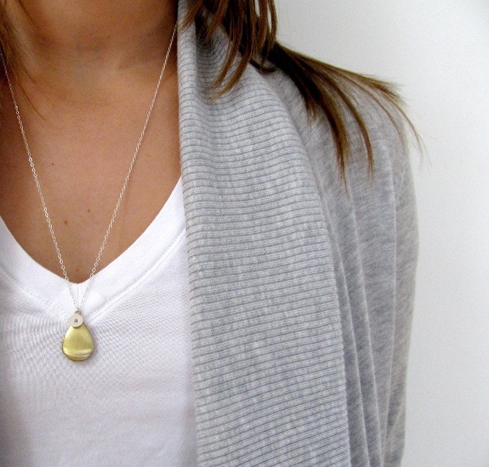 Bridesmaid Jewelry - Personalized Bridesmaid Necklace - Wedding Party Gift - Personalized Initial Necklace - Locket - Wedding Gift