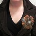 Pheasant Feather Flower Hair-clip/ Brooch