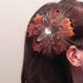 Pheasant Feather Flower Hair-clip/ Brooch