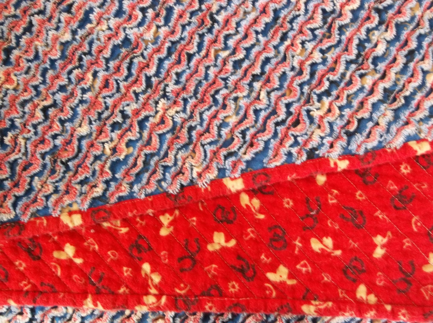 Cowboy chenille blanket.