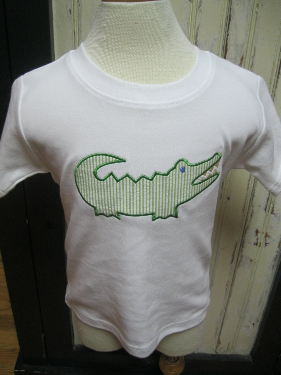 Boy Alligator Appliqued T-shirt