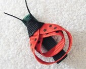 Sculpted Ladybug Hair Clip