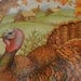 Vintage Wall Hanging Plaque Thanksgiving Turkey Beveled Wood Retro 1970s