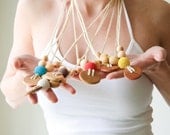 Etno Mama Nursing Necklace by KangarooCare - Choose Your Button and Bead Color