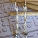 Sterling bridal Earrings. Wedding Jewelry. Micro macrame earrings