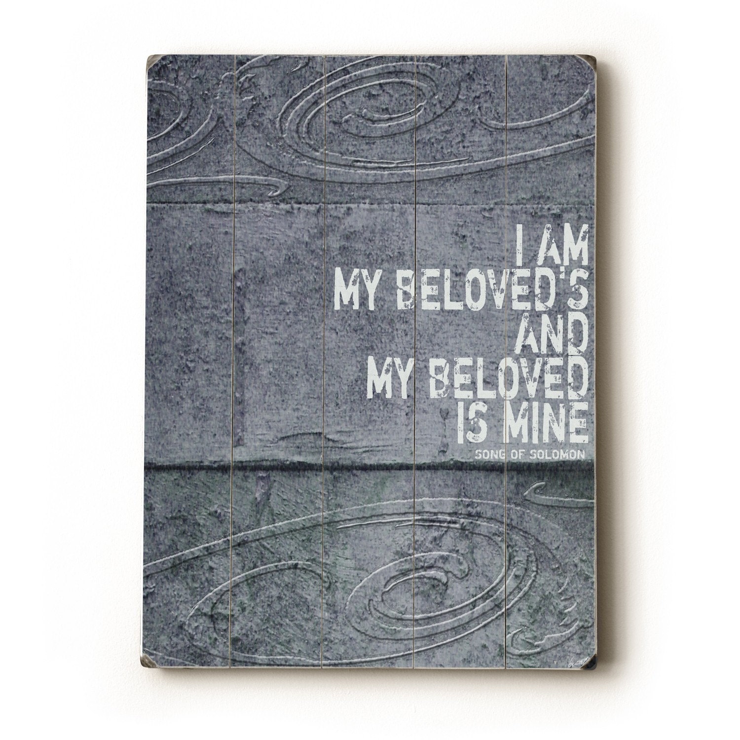 I Am My Beloved's 14 x 20 wooden sign wall art
