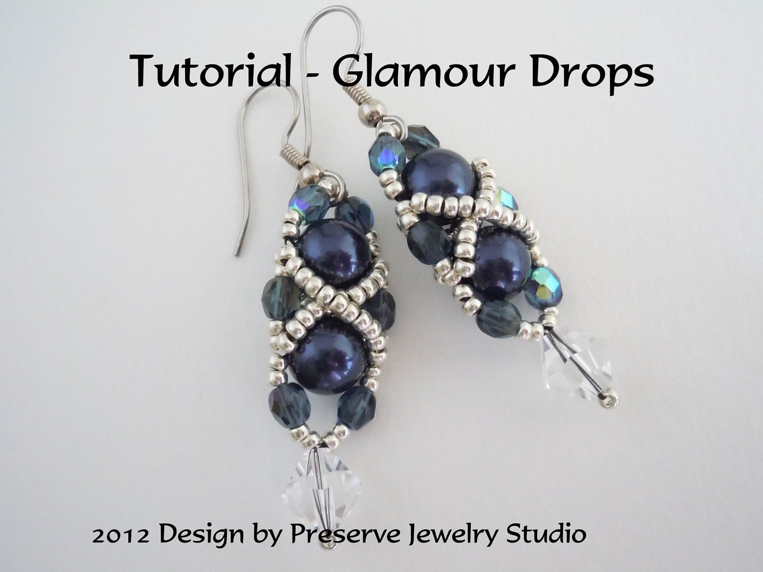 Beadweaving Tutorial - Glamour Drop Earrings