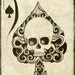 Ace Death Card 30x40 Stretched Canvas Print (prints start at 4 dollars)