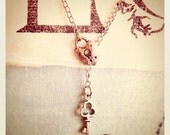 Key To My Heart Lariat Antique Silver