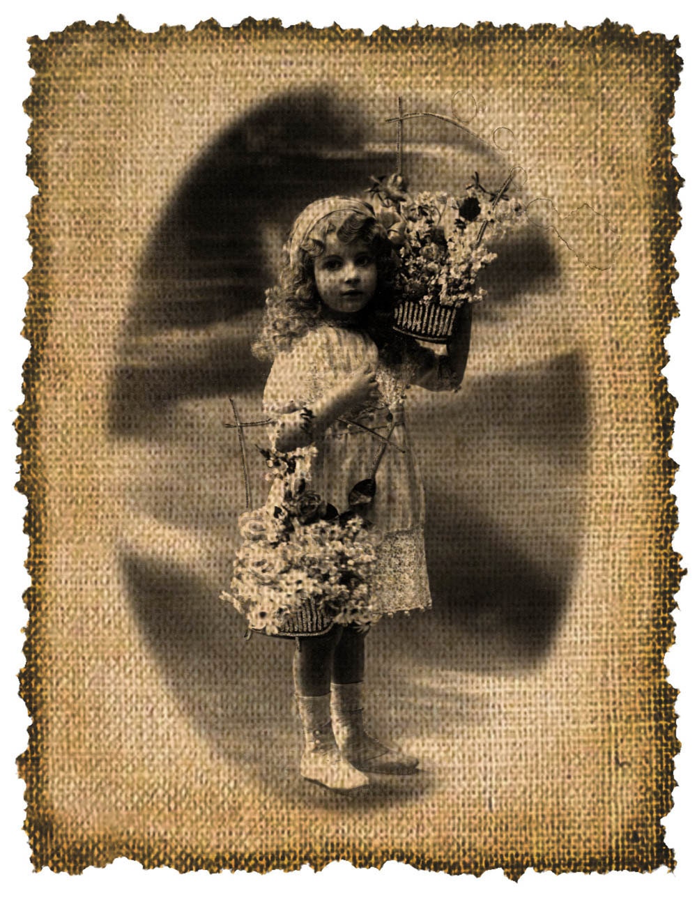 VINTAGE, Girl, Digital Download, Ephemera, Altered, Image No.378