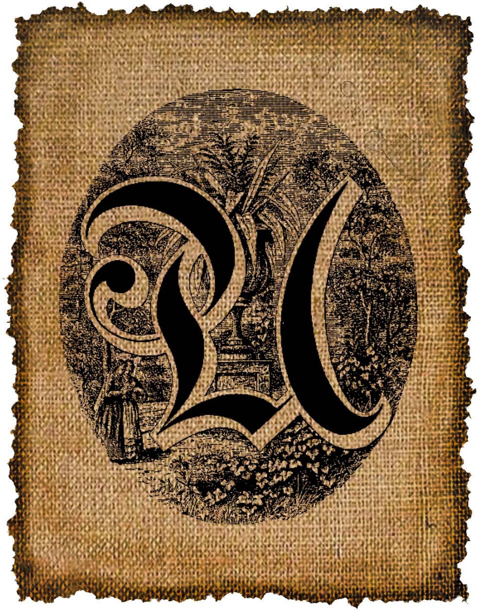 Vintage, Altered, Ephemera, Letter Digital Image Transfer No.517