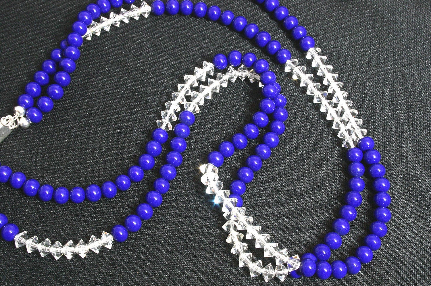 Mid-Summer's Night Dream Blue Venetian Bead Necklace