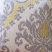 Decorative Pillows Ikat Throw Pillow Damask Accent Pillow Two Gray Yellow Ikat Waverly Pillow Cushion Covers, 18x18 Throw Pillows