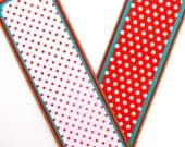 Polka Dots Bookmarks Set of 2- approx. 2 x 7 1/2 inches