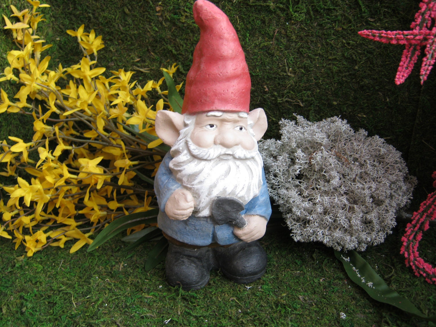 Garden Gnome "Gnorman" with Trowel.