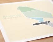 Refuse to be Pigeonholed. Origami, Art Print, 8" x 10" (20cm x 25cm) on Cream