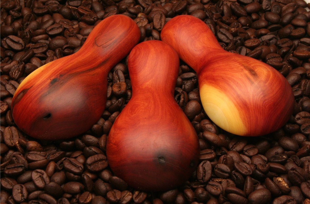 Set of three Manzanita coffee scoops custom made for montanagirl.