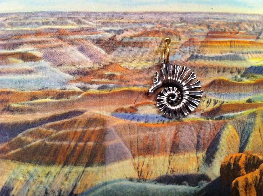 Rooney's small spiral dragon - pendant only