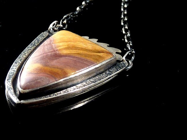 Sterling and Rhyolite Necklace