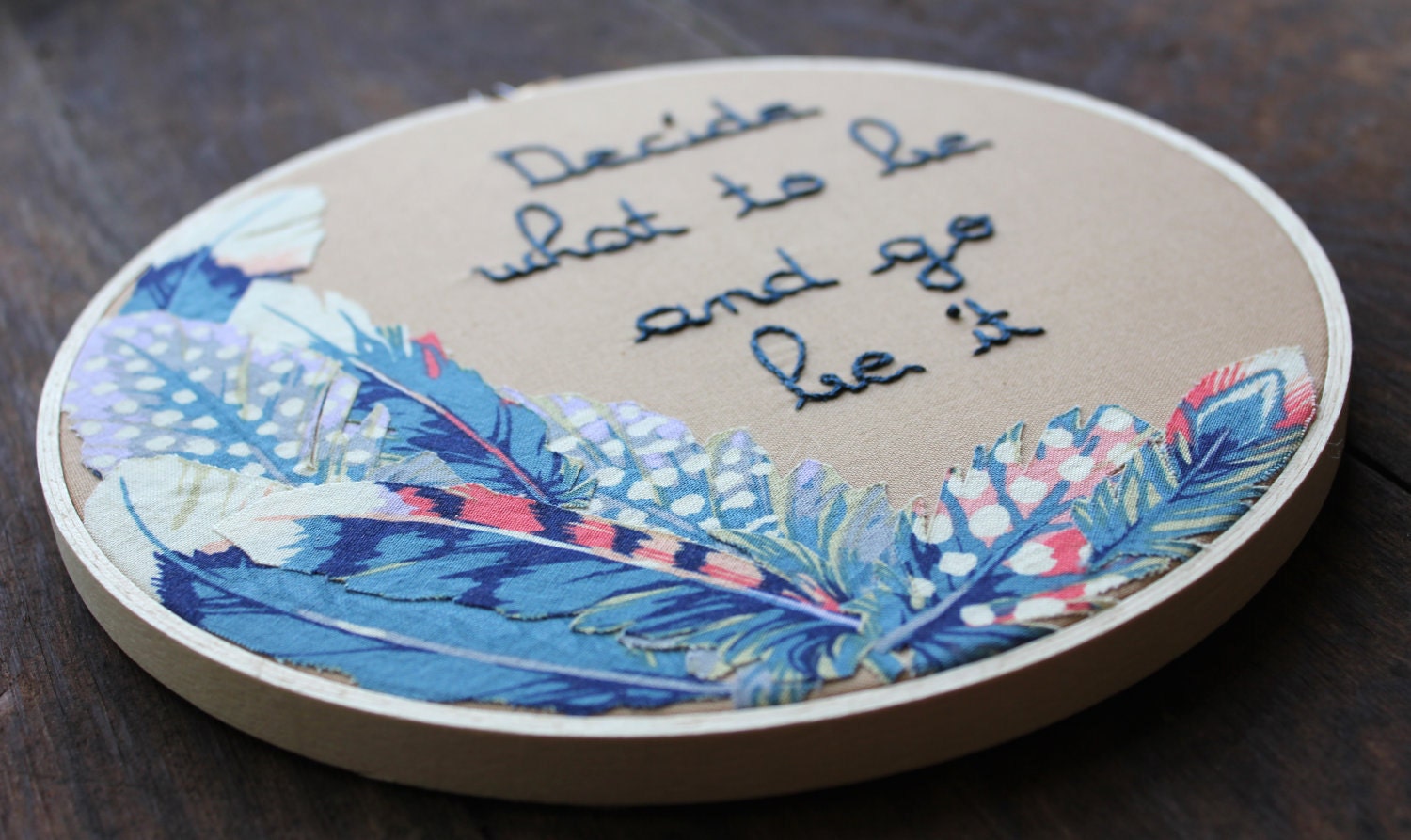 Avett Brothers Decide What To Be And Go Be It Hand Embroidery