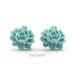 Blizzard Blue Rose Post Earrings - Dianora