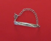 Handmade Silver Bar Bracelet Mom Daughter Sister Fashion Spring Summer Elegant Casual Wedding Bride Bridesmaid