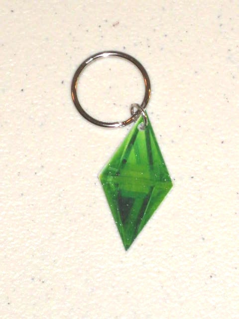 Sims Plumbob (Diamond Thing) Keychain