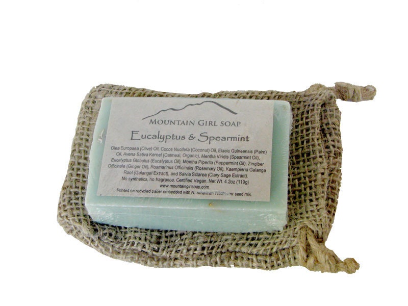 Soap Gift, Eco Chic  - Ready for Giving - Soap in Jute Drawstring Bag