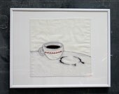 Stitched Still Life- Coffee Stain