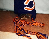 Crocheted Chicago Bears Helmet