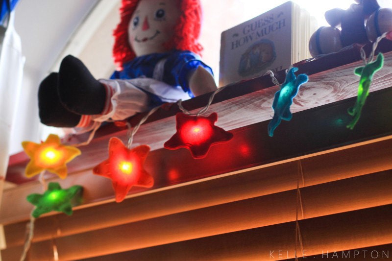 Felt Star Colorful Rainbow String Lights/Nightlight