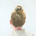 bun hair painting - Top Knot 7 - original art
