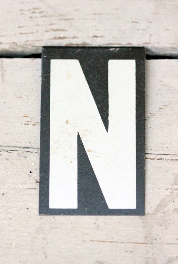 Metal Letter N
