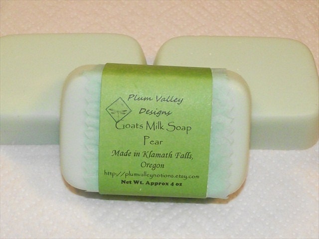 Goats Milk Soap Anjou Pear  Fragrance moisturizing soap sensitive skin
